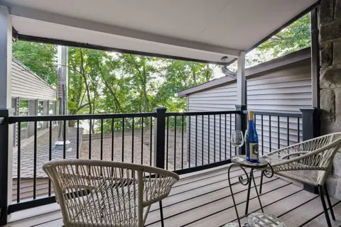 The primary suite balcony